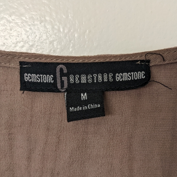 Gemstone Boho Ruffle Vest - Picture 2 of 3